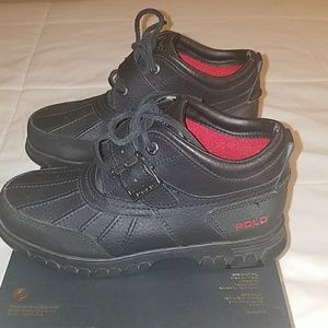 black polo dover boots